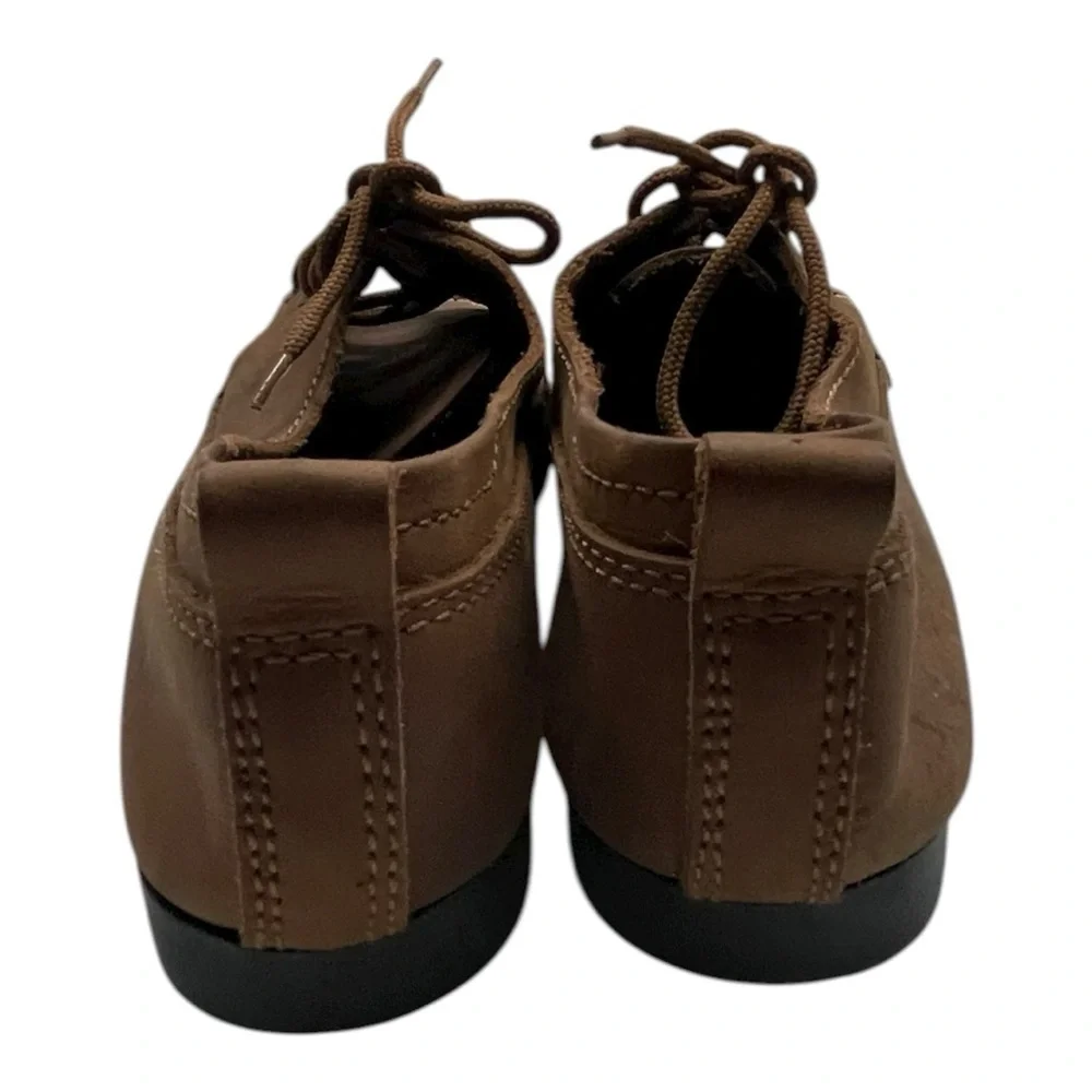 Trader Bay brown leather moccasins / boat shoes Size 9